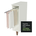 Balcão Porta-Pano Madesa Reims 20 cm Branco