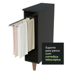 Balcão Porta-Pano Madesa Reims 20 cm Preto