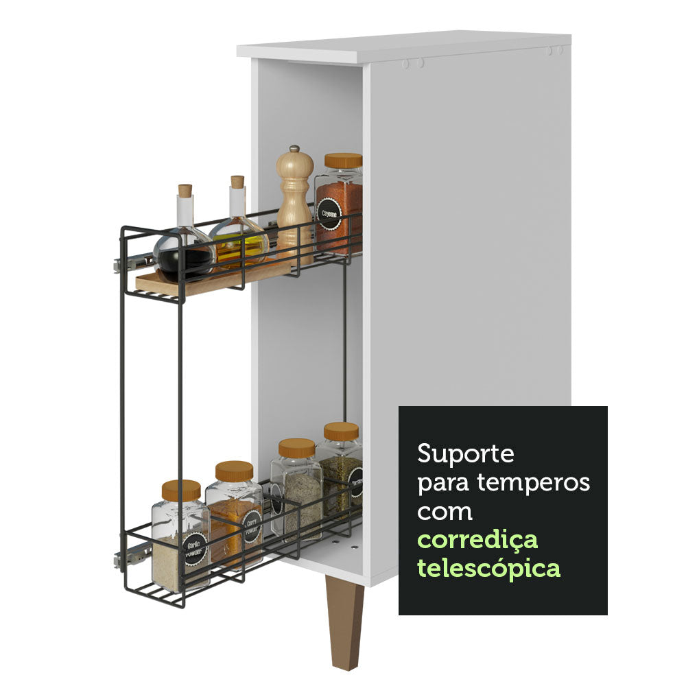 Balcão Porta-Temperos Branco Reims Madesa