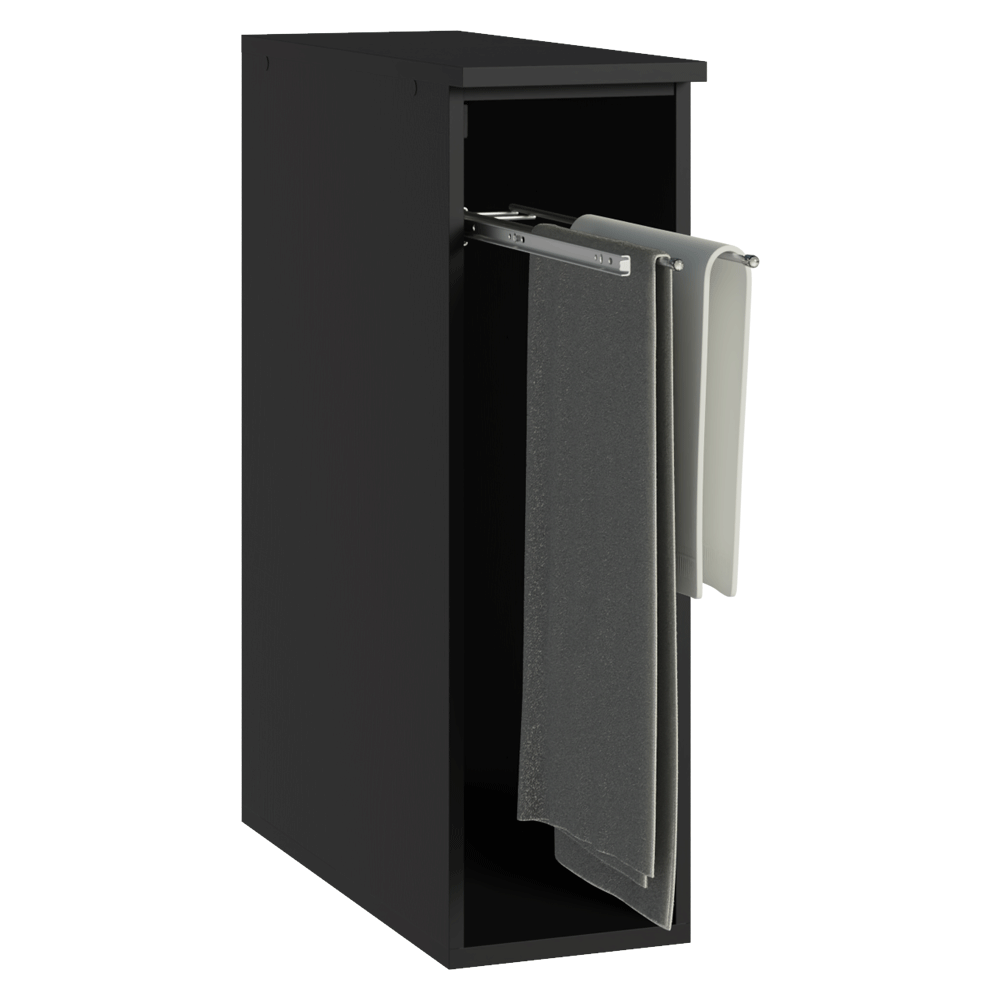 Balcão Porta-Pano 20 cm Suspenso Preto Nice Madesa