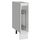 Balcão Porta-Temperos 20 cm 1 Porta (Sem Tampo) Branco/Crema Vik Madesa