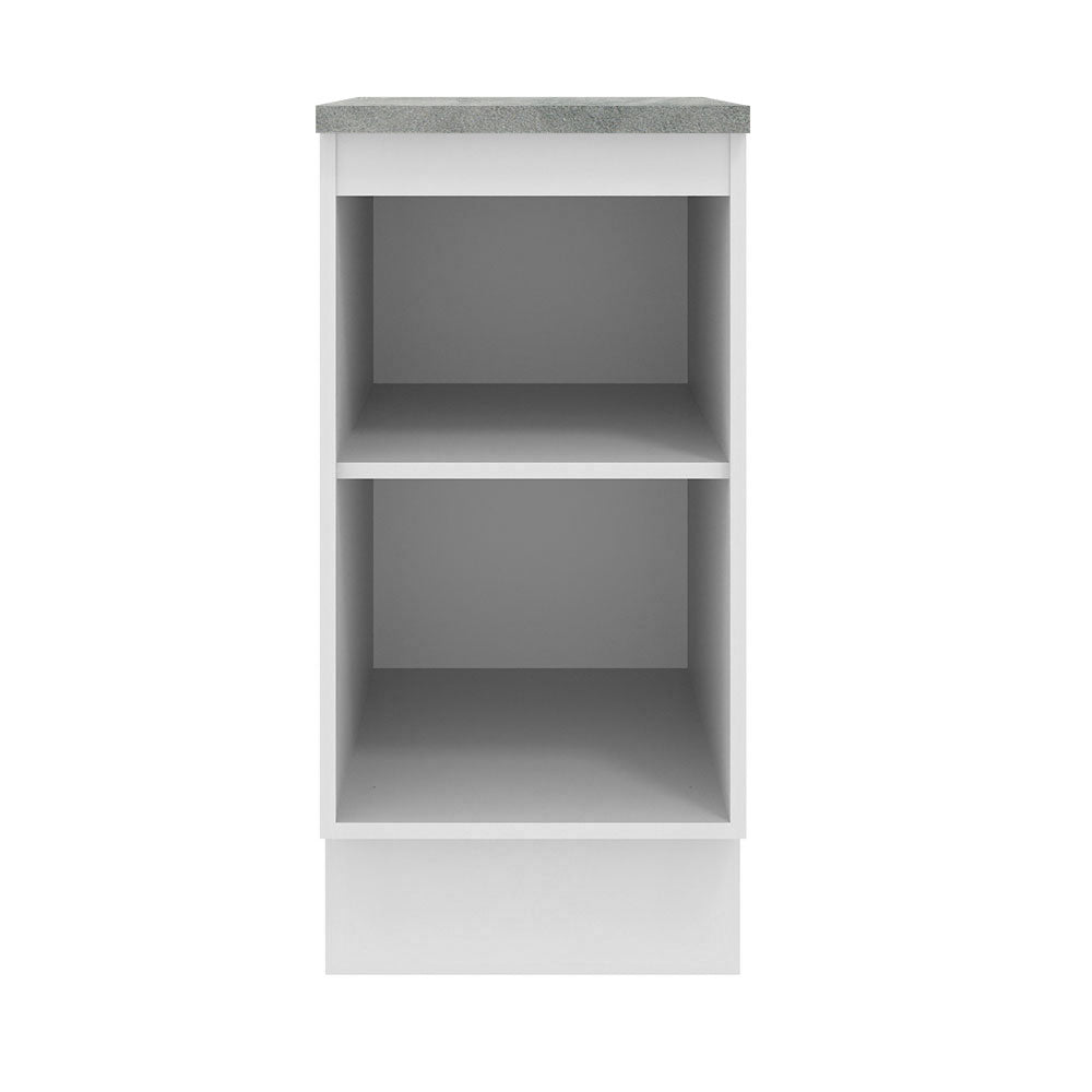 Balcão 40 cm 1 Porta Branco/Crema Agata Madesa