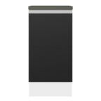 Balcão 100% MDF 40 cm 1 Porta Branco/Preto Acordes Madesa