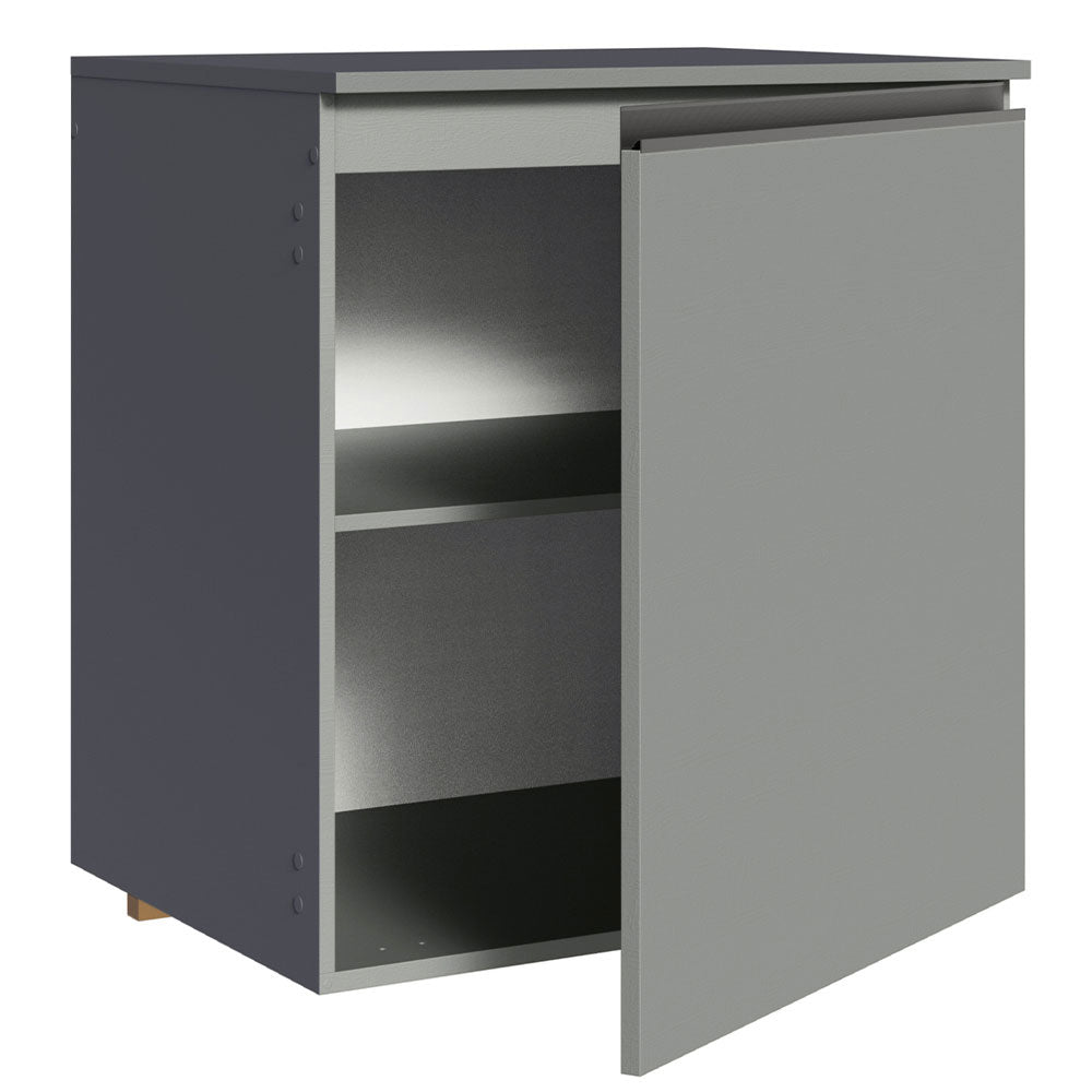 Balcão 60 cm 1 Porta Suspenso Cinza Nice Madesa