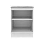 Balcão 60 cm 1 Porta Branco/Crema Agata Madesa