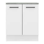 Balcão de Cozinha Madesa Agata 70 cm 2 Portas Branco
