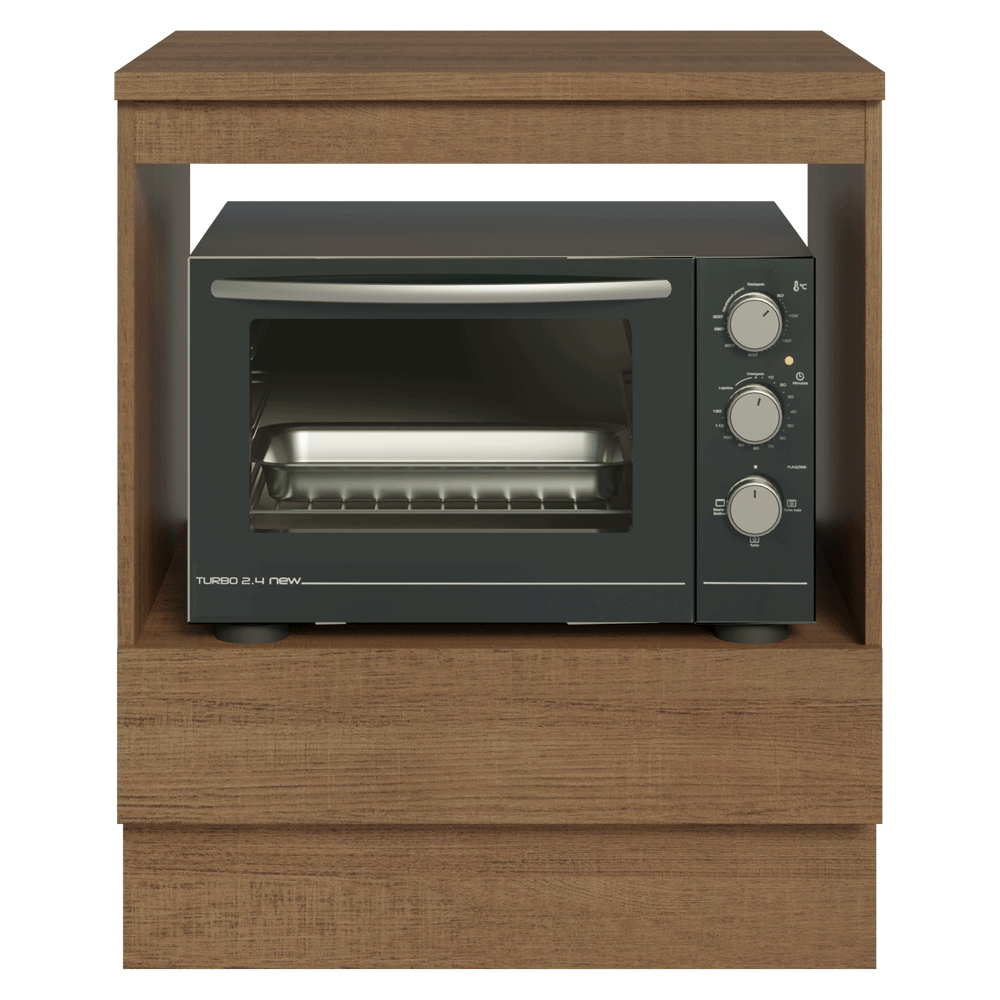 Balcão para Forno/Micro-ondas 70 cm 1 Gaveta Rustic Madesa