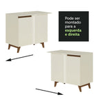 Balcão de Canto Madesa Reims 1 Porta Branco
