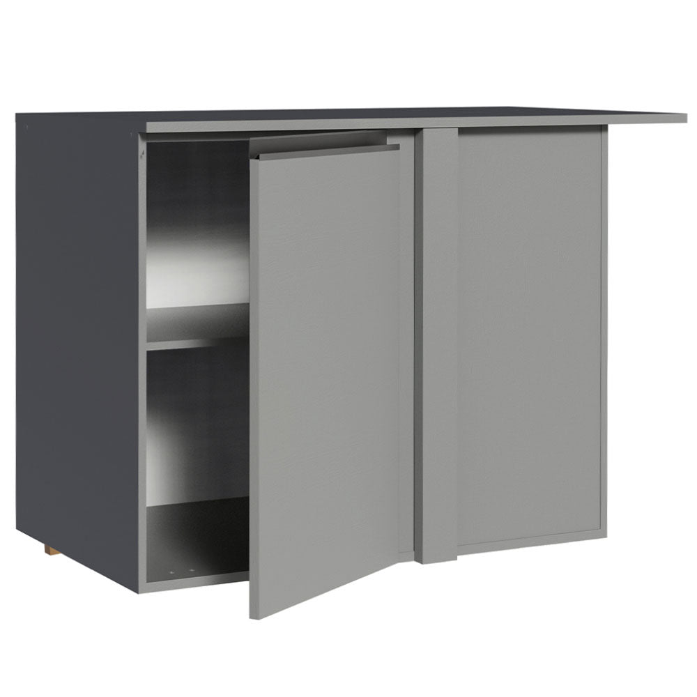 Balcão de Canto 1 Porta Suspenso Cinza Nice Madesa