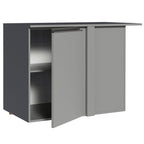 Balcão de Canto 1 Porta Suspenso Cinza Nice Madesa