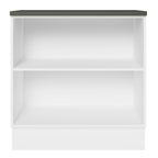 Balcão Madesa Acordes 100% MDF 80 cm 2 Portas Branco/Rustic