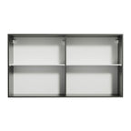 Armário Aéreo Madesa Reims 120 cm 2 Portas Preto