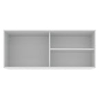Armário Aéreo Madesa Acordes 100% MDF 2 Portas de Correr de Vidro Branco