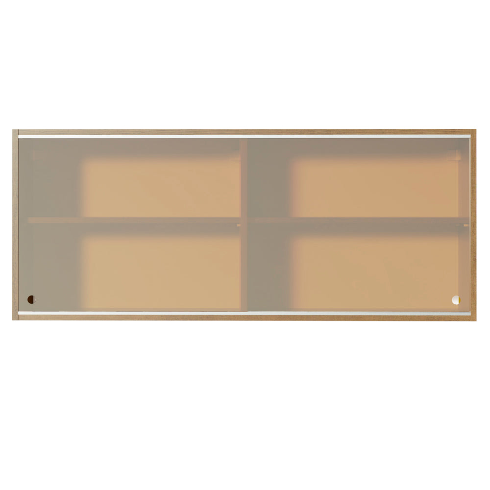 Armário Aéreo Madesa 2 Portas de Correr Vidro Reflex para Cozinhas Glamy, Lux, Agata e Reims Rustic