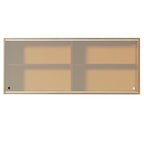 Armário Aéreo Madesa 2 Portas de Correr Vidro Reflex para Cozinhas Glamy, Lux, Agata e Reims Rustic