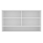 Armário Aéreo Madesa Glamy 2 Portas de Correr de Vidro e 1 Nicho Branco