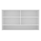 Armário Aéreo 2 Portas de Correr de Vidro Reflex e 1 Nicho para Cozinhas Glamy, Lux, Agata e Reims Madesa Branco