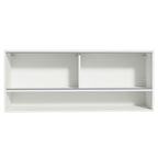 Armário Aéreo Madesa 120cm 2 Portas Correr Vidro Reflex 1 Nicho para Cozinhas Glamy, Lux e Reims Branco