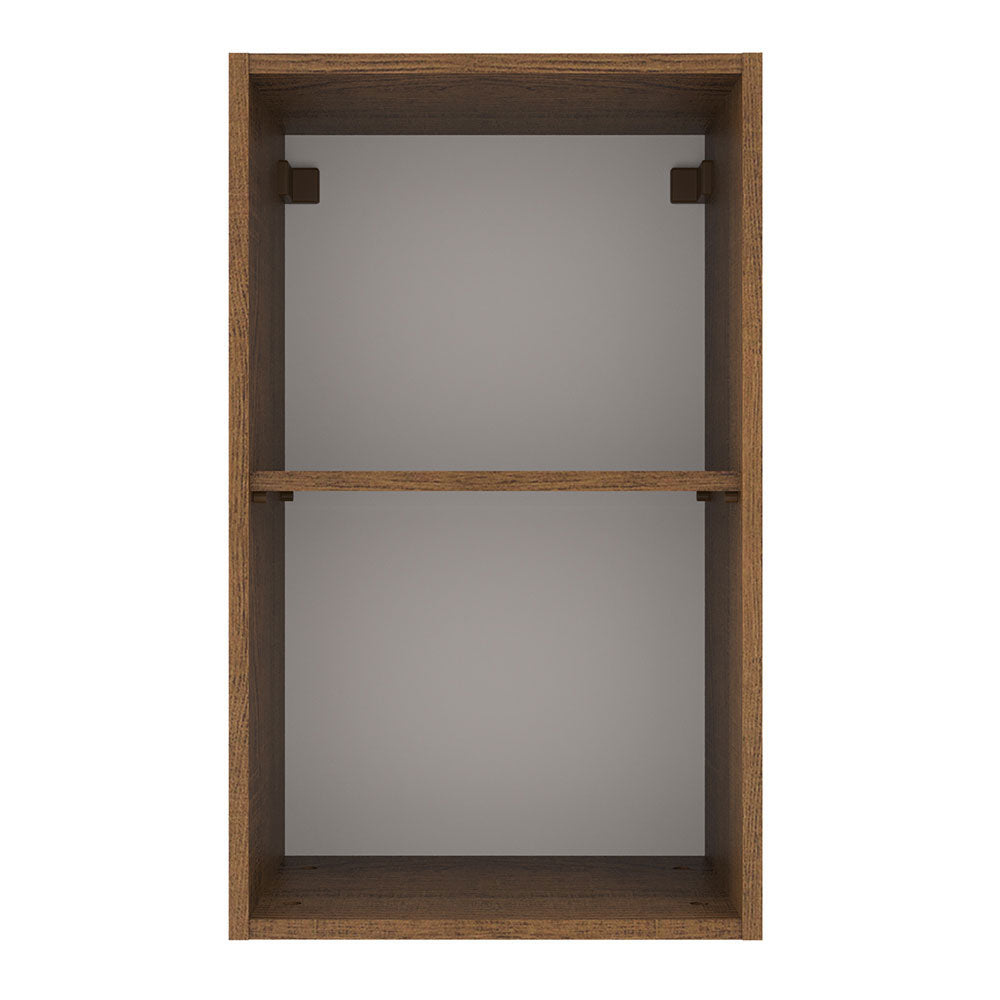 Armário Aéreo Madesa Agata 40 cm 1 Porta Rustic/Branco
