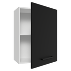 Armário Aéreo 50cm 1 Porta Branco/Preto Agata Madesa