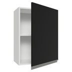 Armário Aéreo 50cm 1 Porta Branco/Preto Glamy Madesa