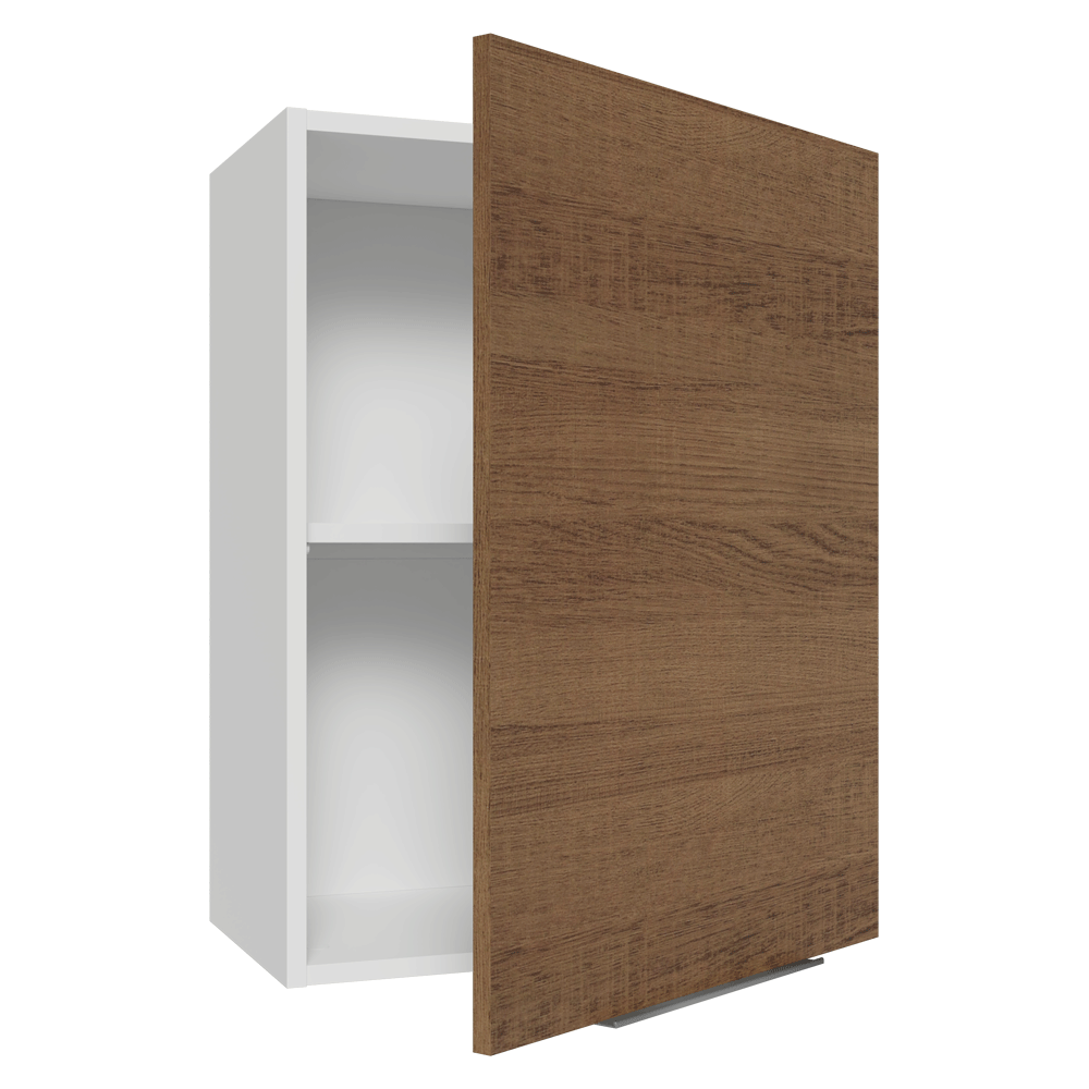 Armário Aéreo 50cm 1 Porta Branco/Rustic Stella Madesa