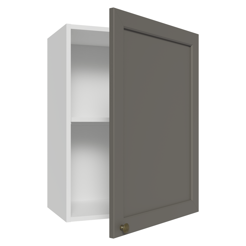 Armário Aéreo 50cm 1 Porta Branco/Cinza Vik Madesa