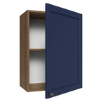 Armário Aéreo 50cm 1 Porta Rustic/Azul Vik Madesa