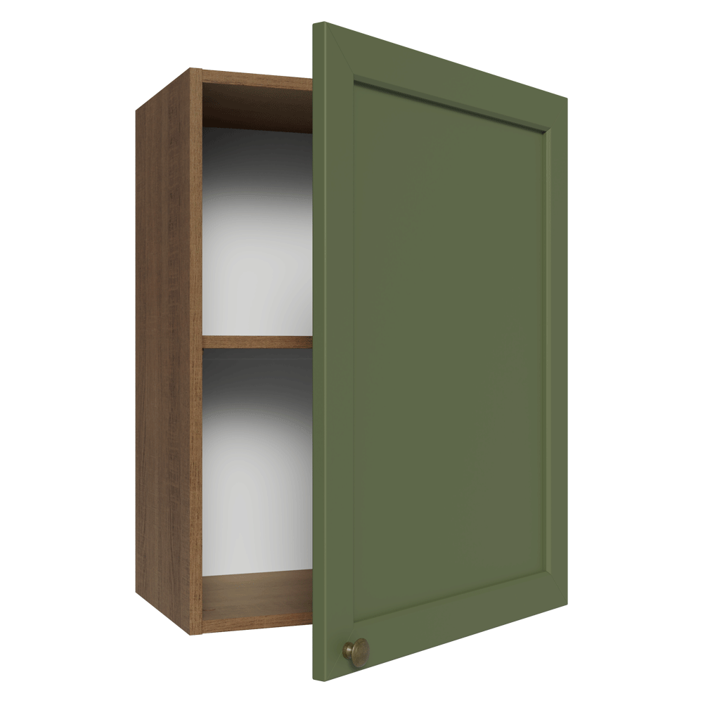 Armário Aéreo 50cm 1 Porta Rustic/Verde Vik Madesa