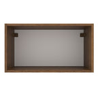 Armário Aéreo Madesa Agata 60 cm 1 Porta Basculante Rustic/Branco