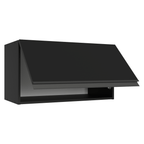 Armário Aéreo 60 cm 1 Porta Basculante Preto Nice Madesa