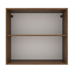 Armário Aéreo Madesa Agata 70 cm 2 Portas Rustic/Branco