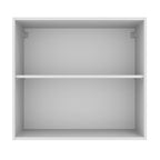 Armário Aéreo Madesa Agata 70 cm 2 Portas Branco/Preto