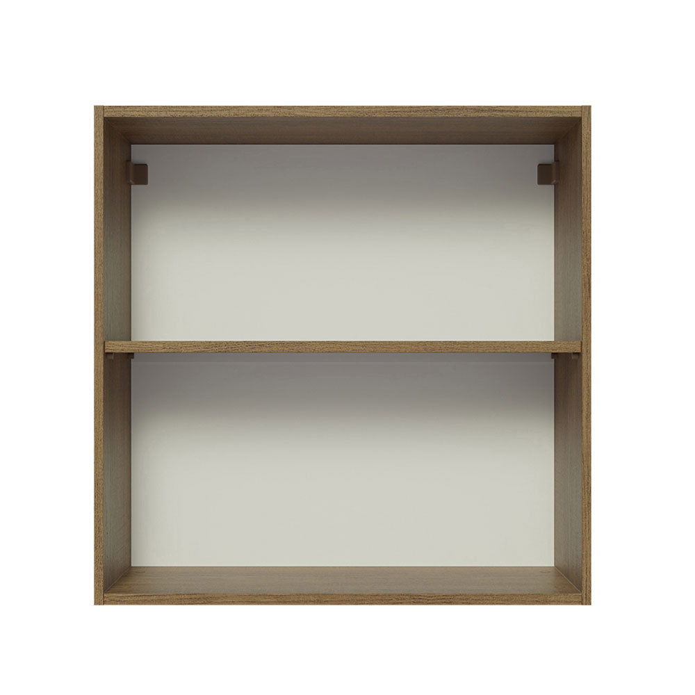 Armário Aéreo 70 cm 2 Portas Rustic/Preto Glamy Madesa