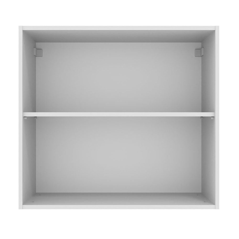 Armário Aéreo Madesa Agata 70 cm 2 Portas Branco/Cinza