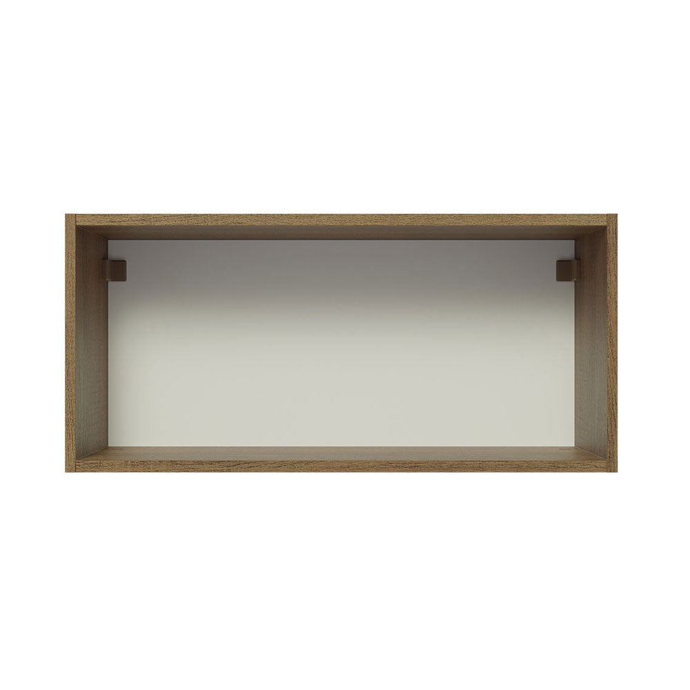 Armário Aéreo 70 cm 1 Porta Rustic/Preto Lux Madesa