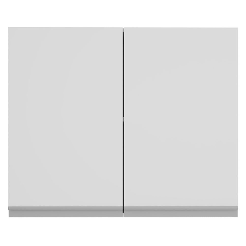 Armário Aéreo Madesa Glamy 80 cm 2 Portas Branco