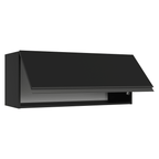 Armário Aéreo 80 cm 1 Porta Basculante Preto Nice Madesa