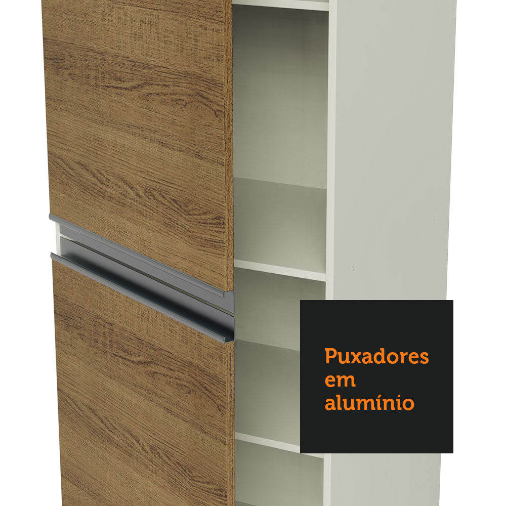 Paneleiro Madesa Smart 2 Portas Branco/Rustic