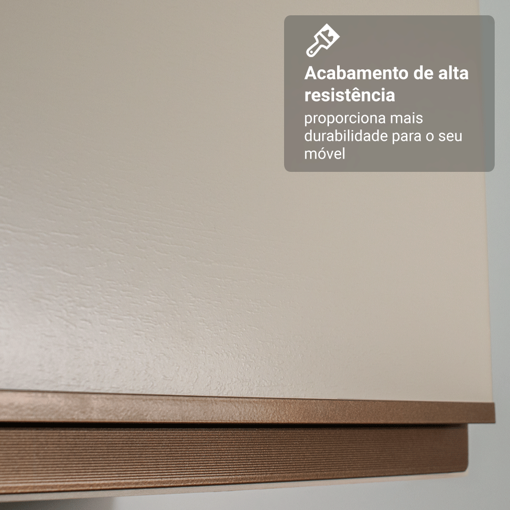 Torre Quente 60 cm 2 Portas 2 Nichos Com Pés Crema Nice Madesa