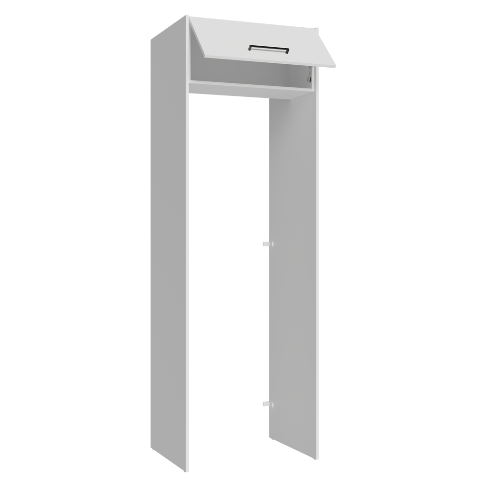 Porta-Geladeira 73 cm 1 Porta Basculante Branco Agata Madesa