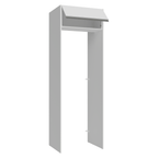 Porta-Geladeira 73 cm 1 Porta Basculante Branco Glamy Madesa