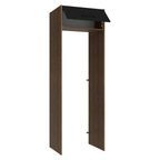 Porta-Geladeira 73 cm 1 Porta Basculante Rustic/Preto Agata Madesa