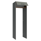 Porta-Geladeira 73 cm 1 Porta Basculante Cinza/Rustic/Cinza Agata Madesa