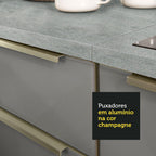 Porta-Geladeira Madesa Lux 1 Porta Basculante Branco/Cinza