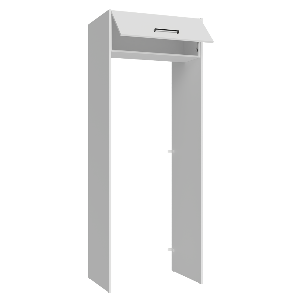 Porta-Geladeira 83 cm 1 Porta Basculante Branco Agata Madesa