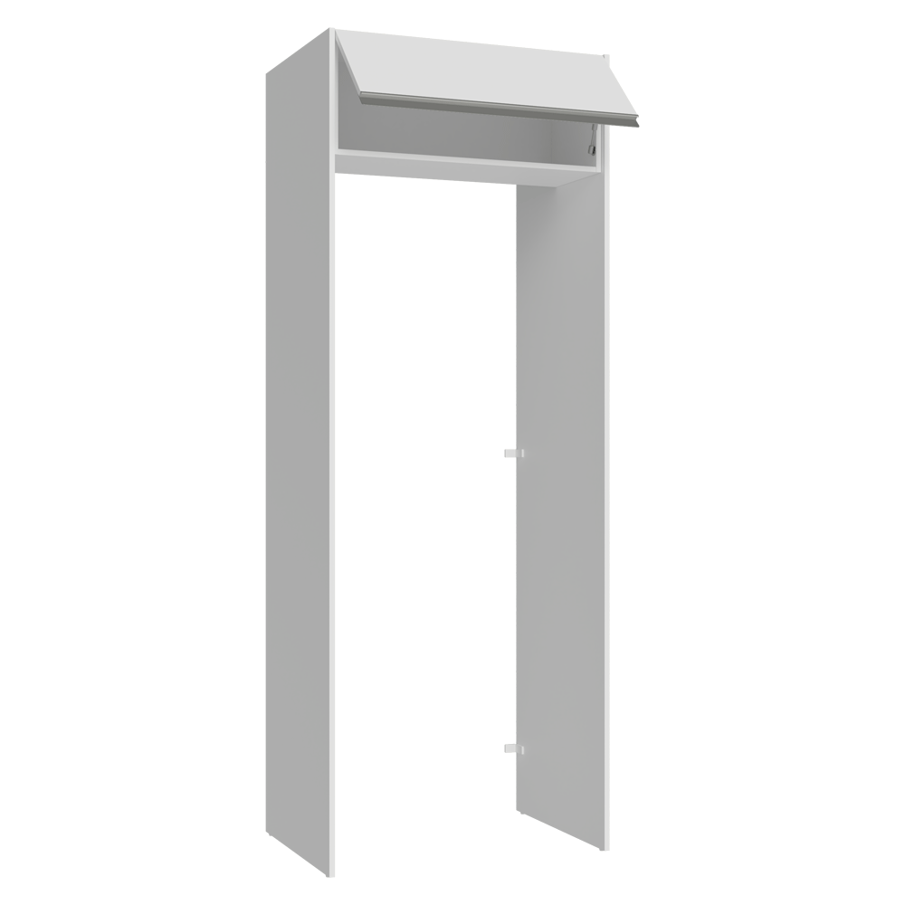 Porta-Geladeira 83 cm 1 Porta Basculante Branco Glamy Madesa
