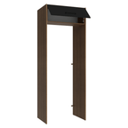 Porta-Geladeira 83 cm 1 Porta Basculante Rustic/Preto Agata Madesa