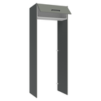 Porta-Geladeira 83 cm 1 Porta Basculante Cinza/Branco/Cinza Agata Madesa