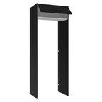 Porta-Geladeira 83 cm 1 Porta Basculante Preto/Branco/Preto Agata Madesa